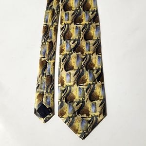 J. Garcia Vintage 90's 100% Silk Necktie Tie Butterfly Trap Collection Fourteen